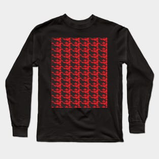 Geometric black red Long Sleeve T-Shirt